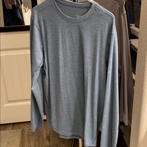 Blue lululemon workout top